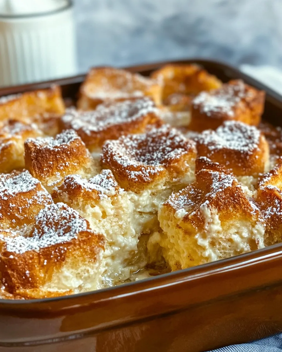 Easy Baked French Toast Casserole food shot