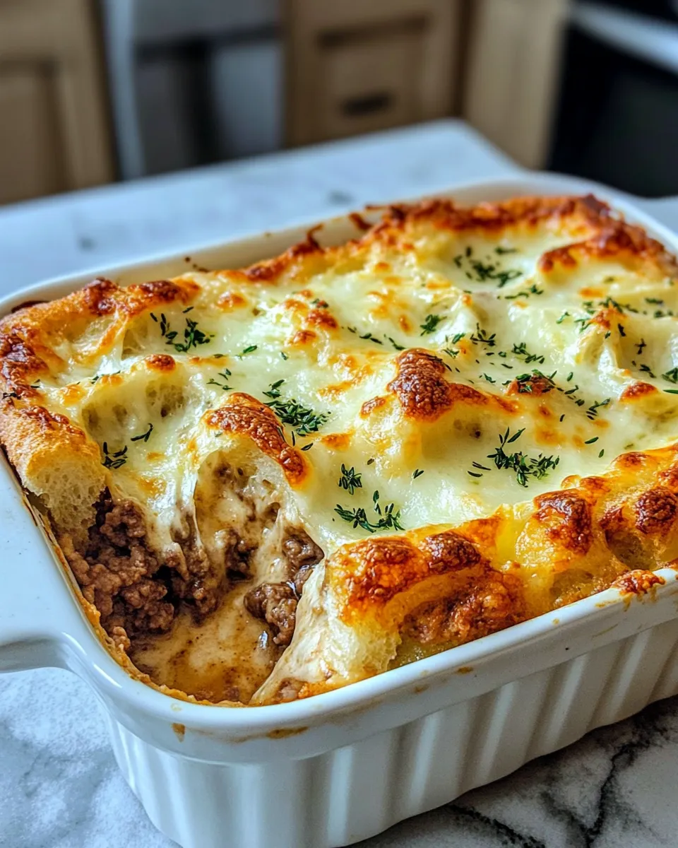 Easy Beef French Onion Casserole recipe photo