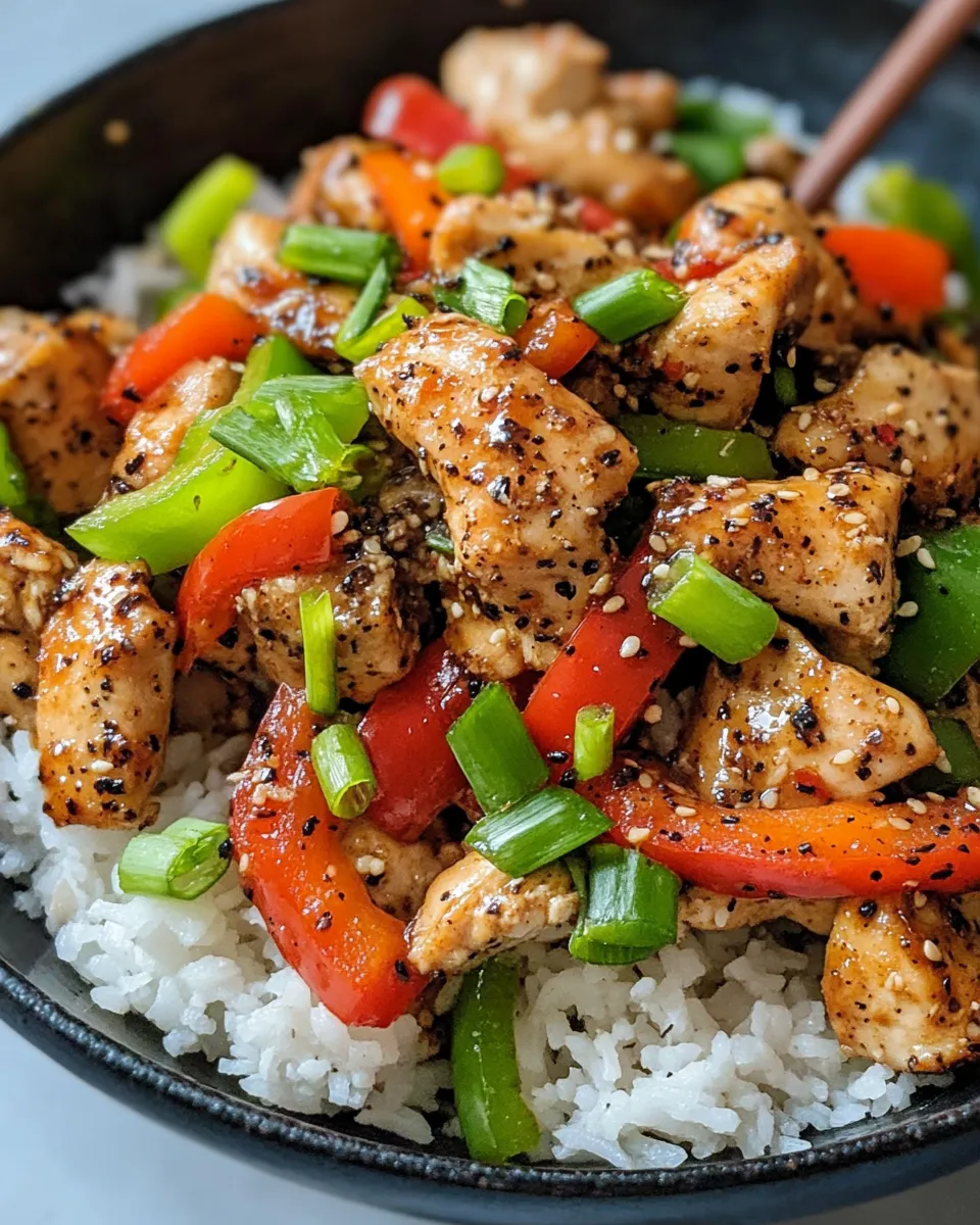 Simple Black Pepper Chicken recipe image