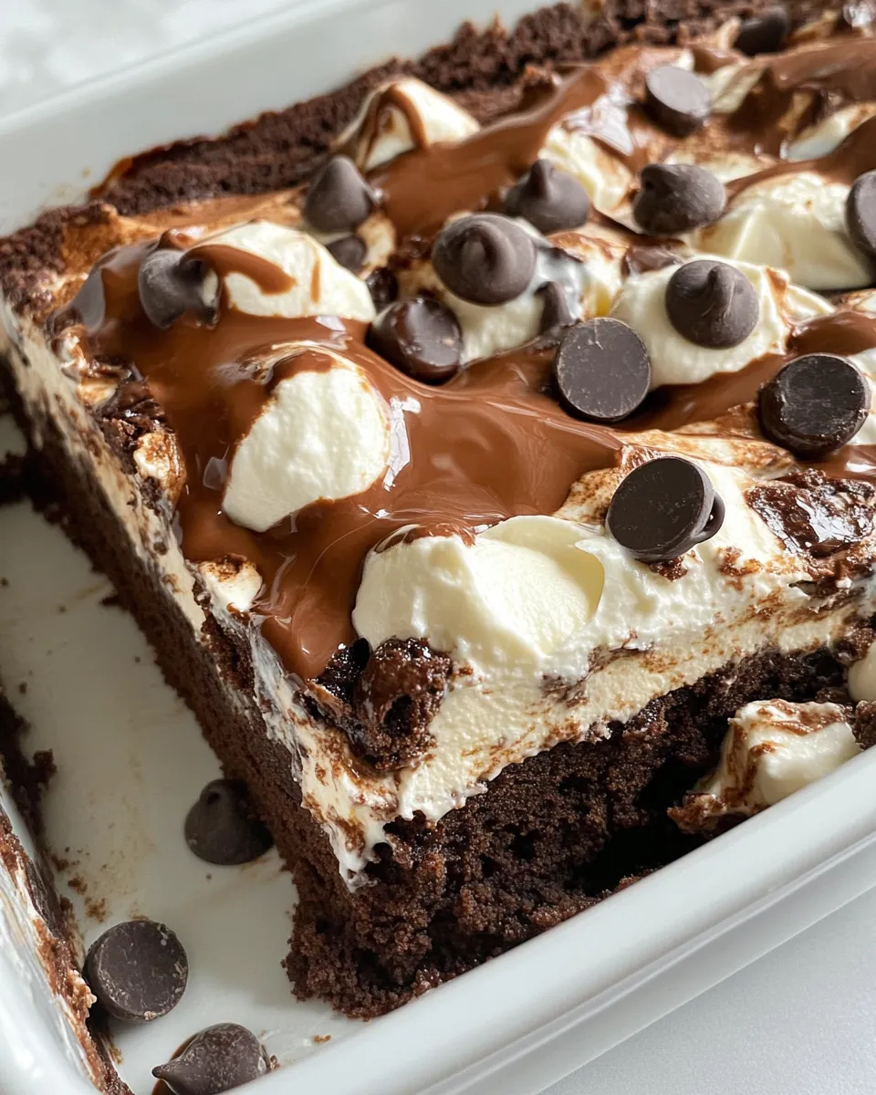 Homemade Brownie Refrigerator Cake photo