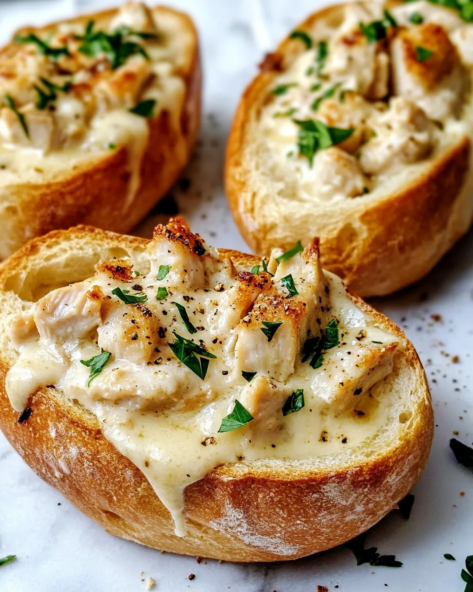 Classic Chicken Alfredo Bread Bowl image