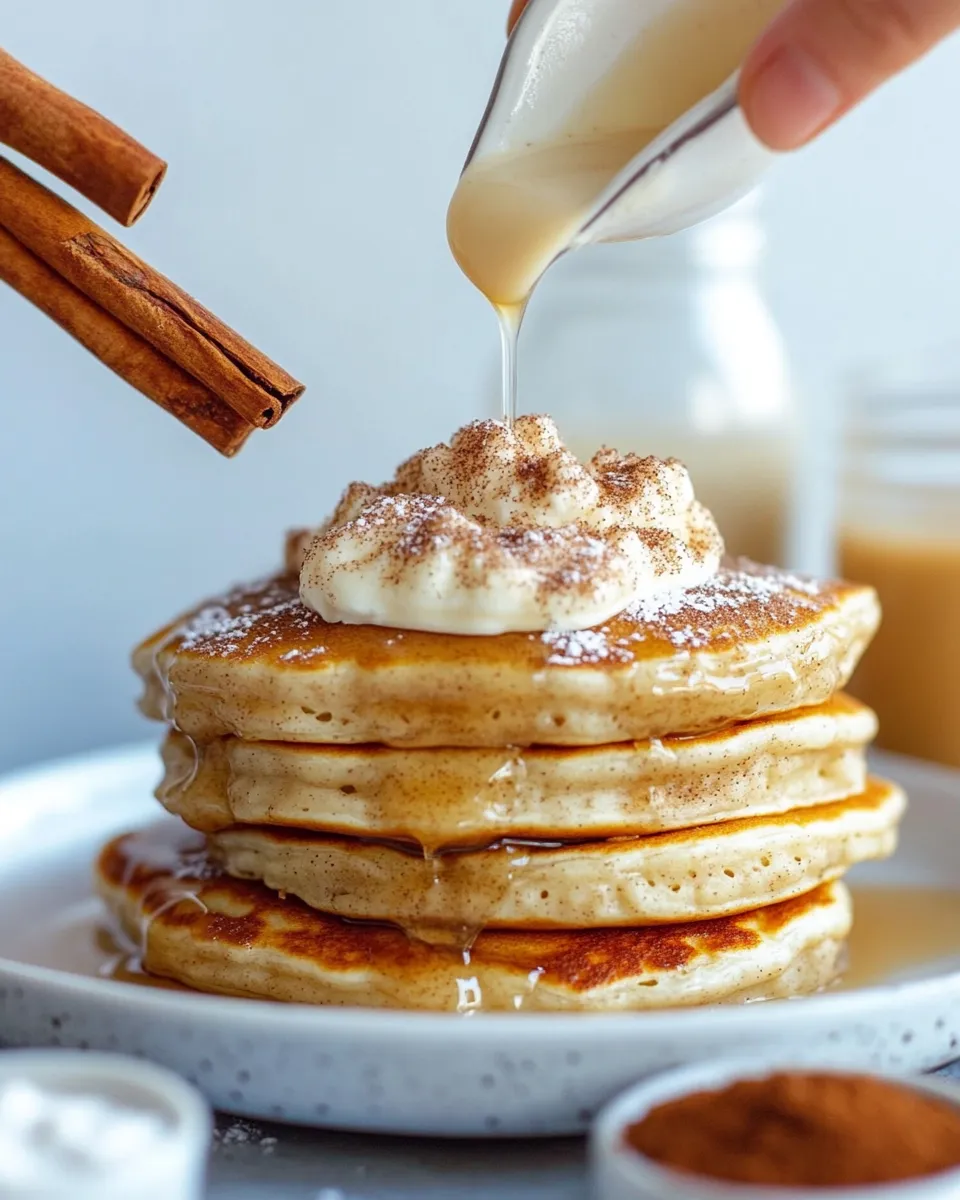 Homemade Delicious Cinnamon Roll Pancakes photo