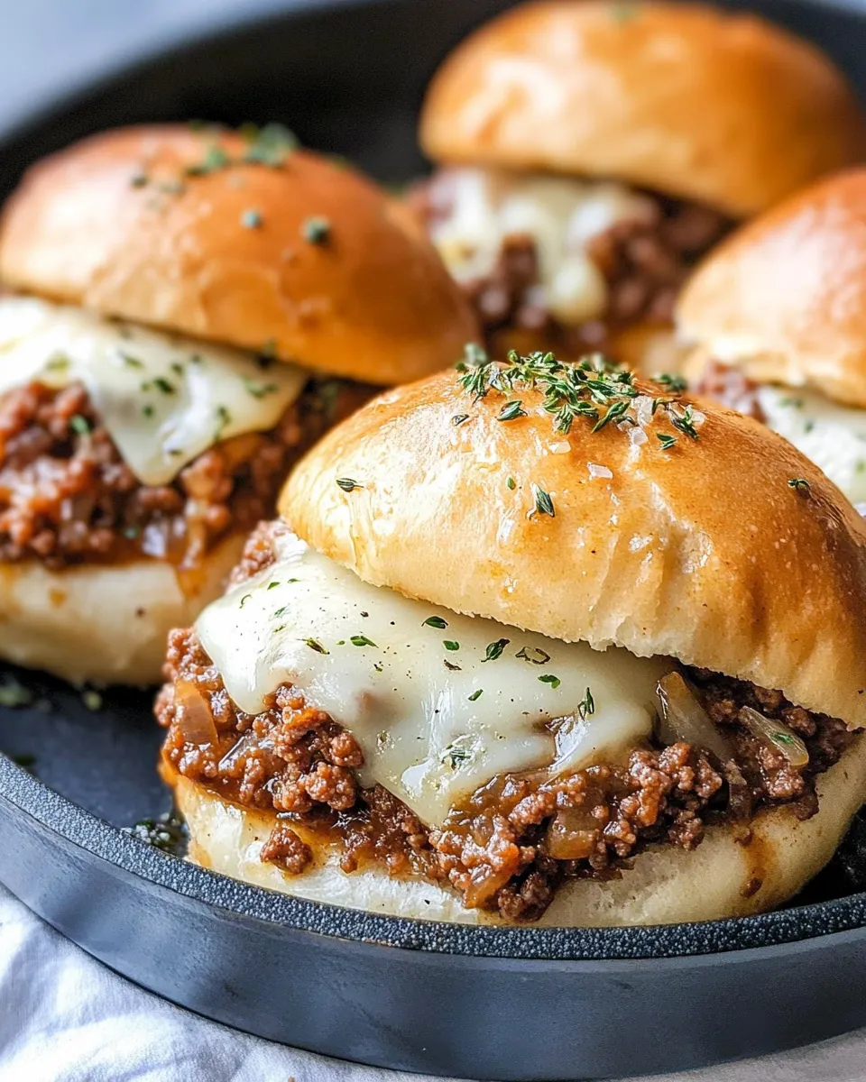 Homemade French Onion Sloppy Joes recipe photo