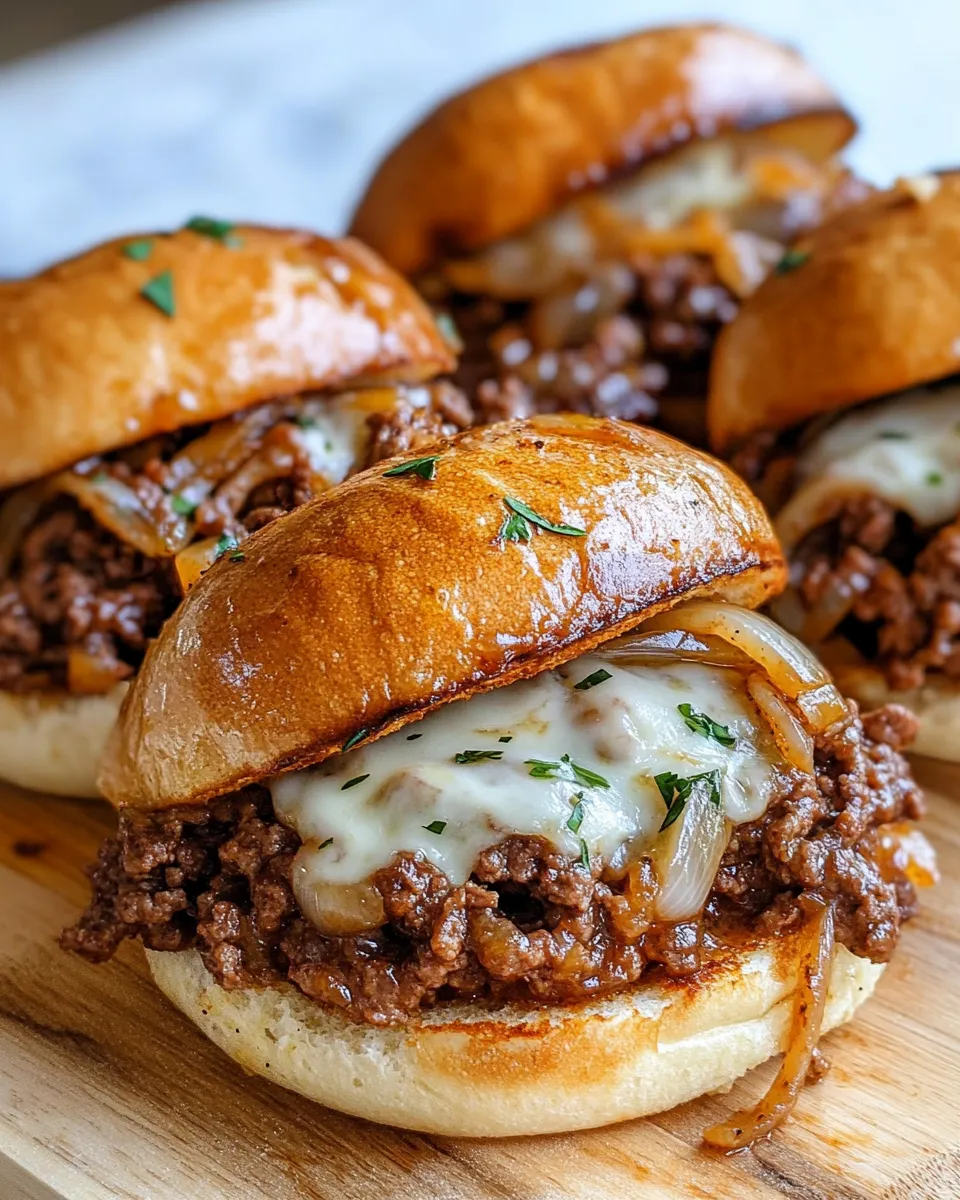 Classic French Onion Sloppy Joes dish photo