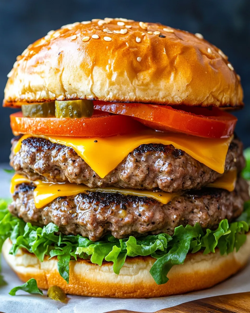 Classic Garlic Double Steakburger dish photo