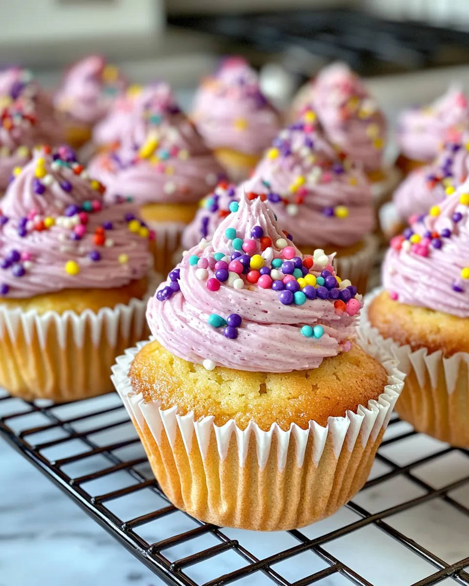 Homemade Grape Soda Cupcakes recipe photo