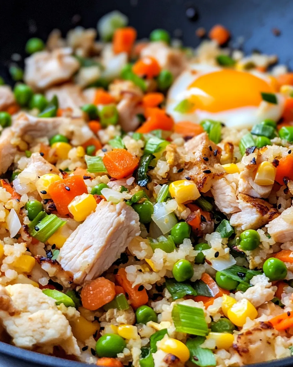 Healthy Homemade Low-Carb Cauliflower Fried Rice recipe photo