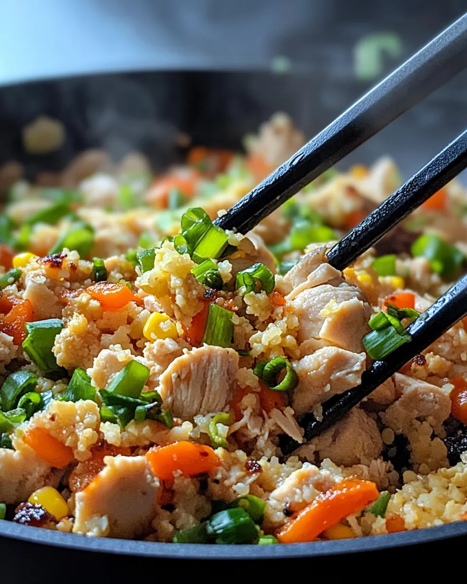 Classic Homemade Low-Carb Cauliflower Fried Rice dish photo