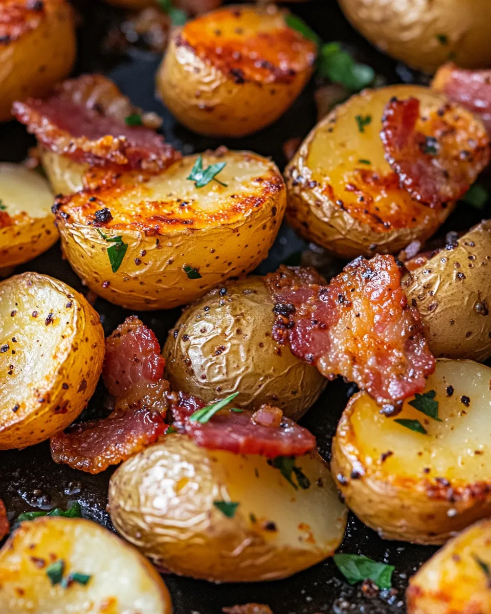 Savory Honey Bacon Roasted Potatoes recipe image