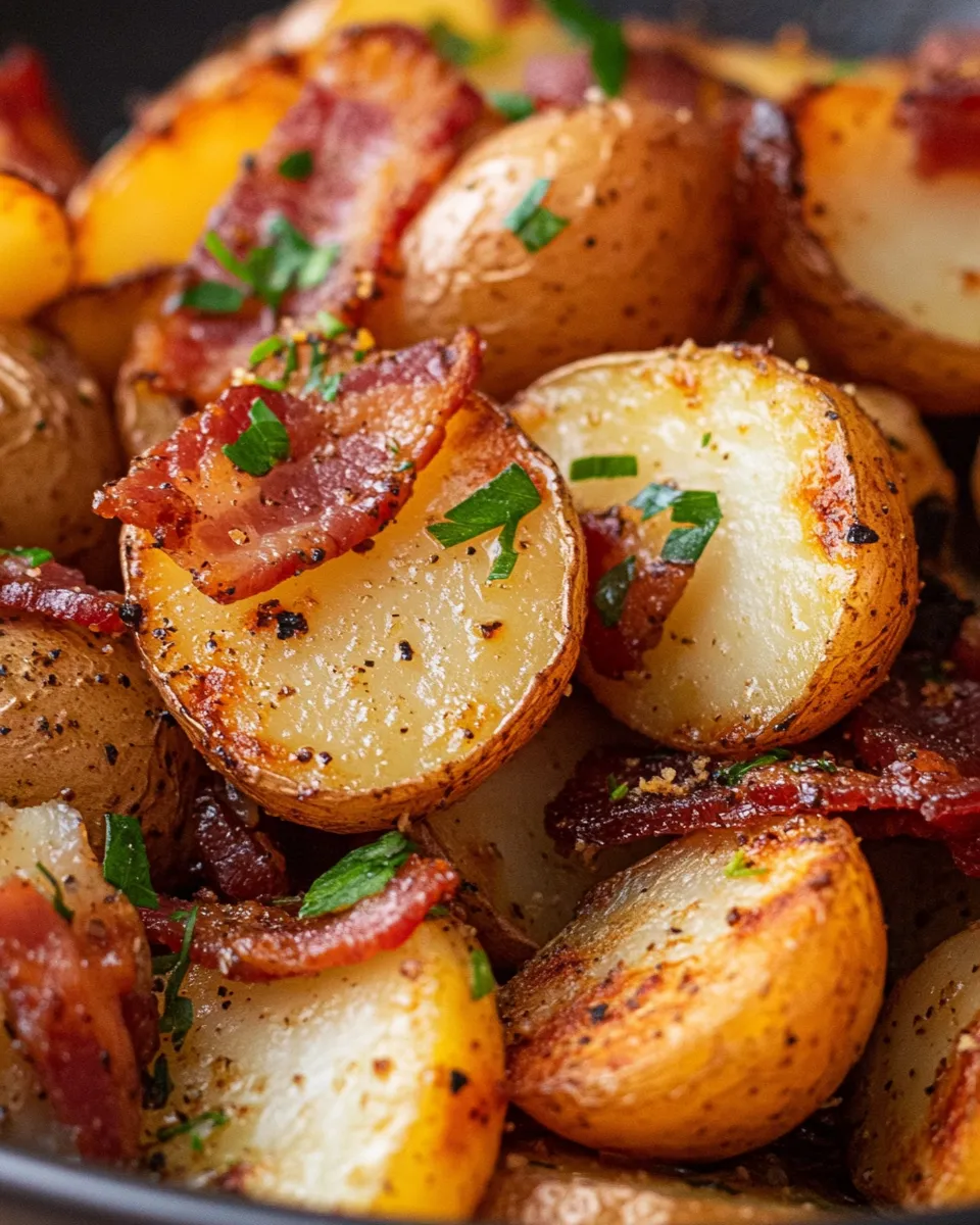 Amazing Honey Bacon Roasted Potatoes photo