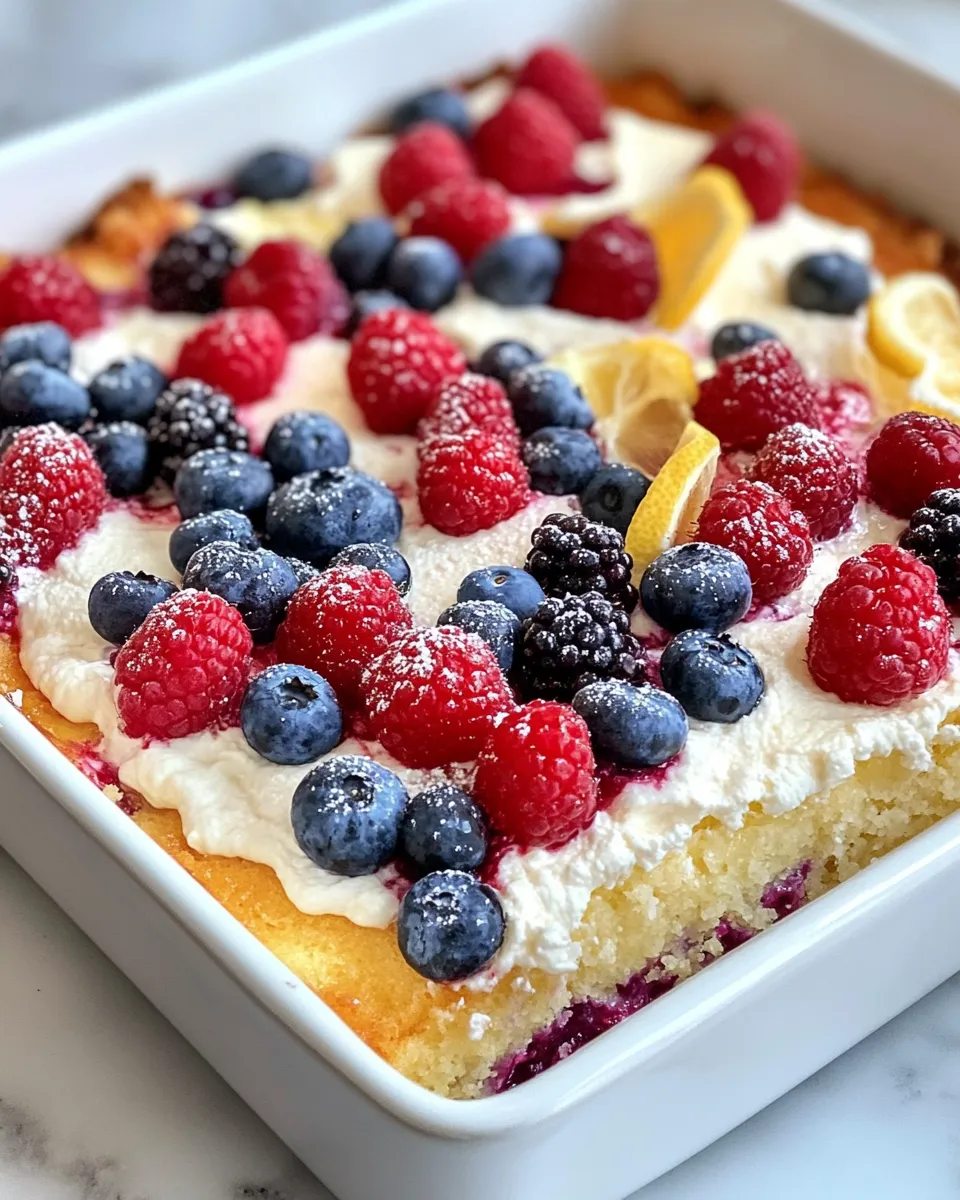 Classic Lemon Cream Cheese Dump Cake Recipe image