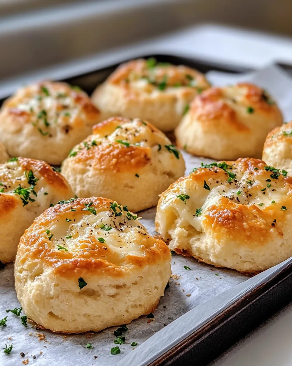 Delicious Mozzarella Biscuit Bombs food shot