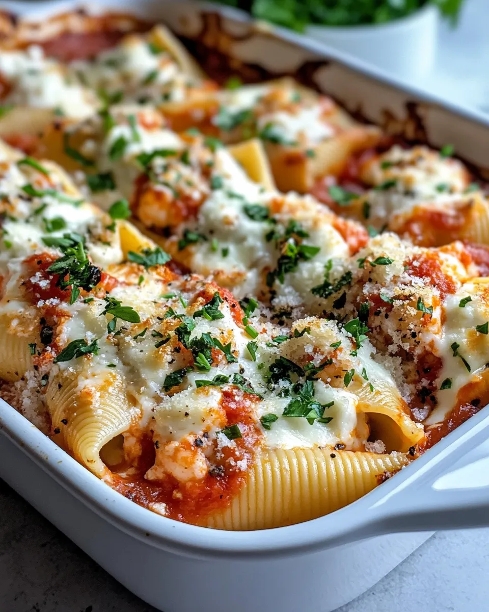Homemade Seafood Stuffed Shells recipe photo