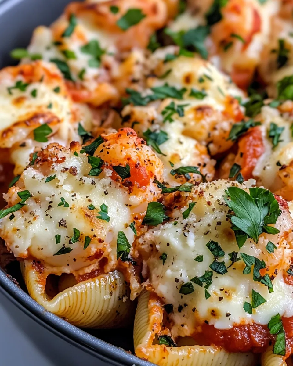 Classic Seafood Stuffed Shells dish photo
