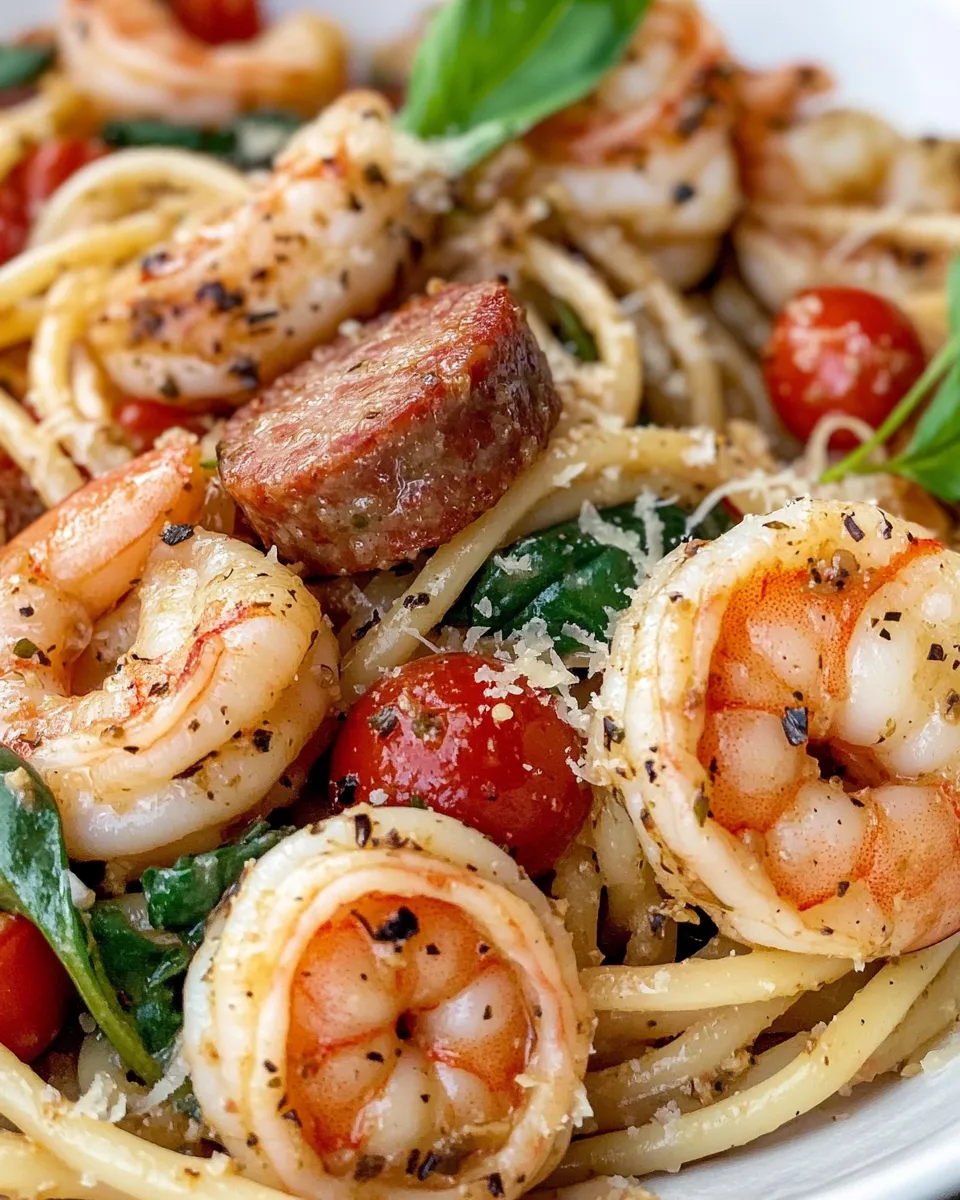 Easy Shrimp And Sausage Pasta recipe photo
