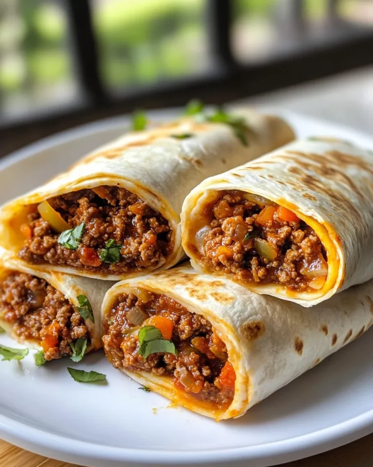 Sweet Sloppy Joe Grilled Burritos picture