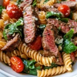 Homemade Steak Bites And Pasta image