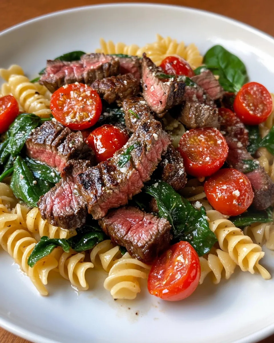 Simple Steak Bites And Pasta picture