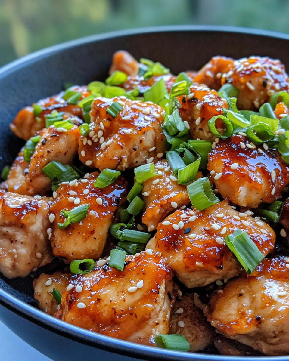 Easy Sticky Orange Chicken dish photo
