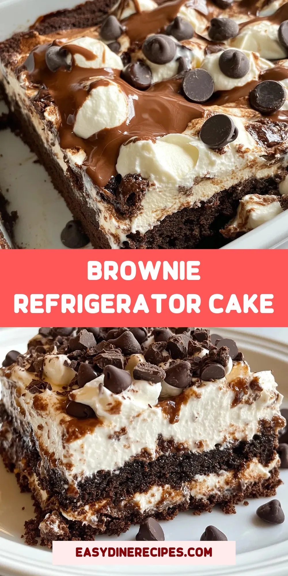 Brownie Refrigerator Cake (Creamy & Delicious)