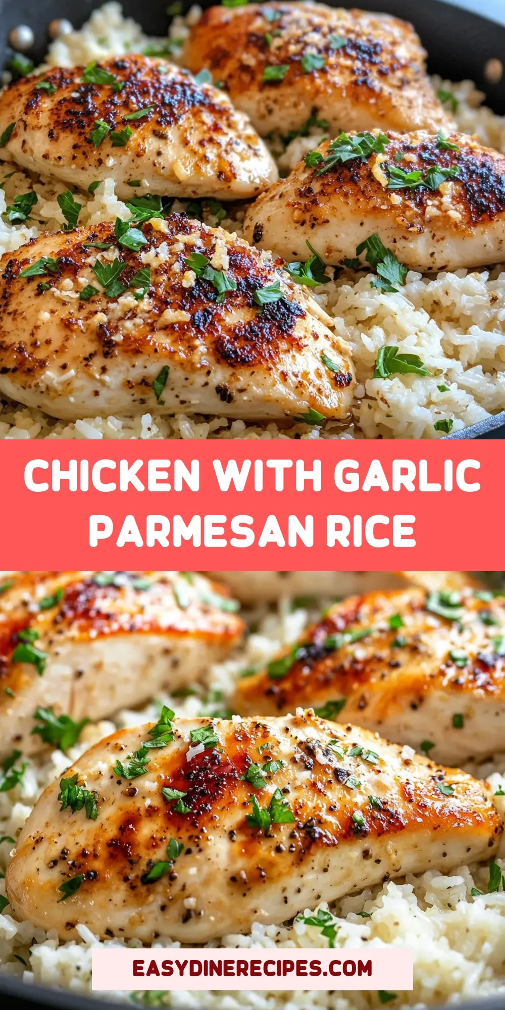 Chicken With Garlic Parmesan Rice Recipe
