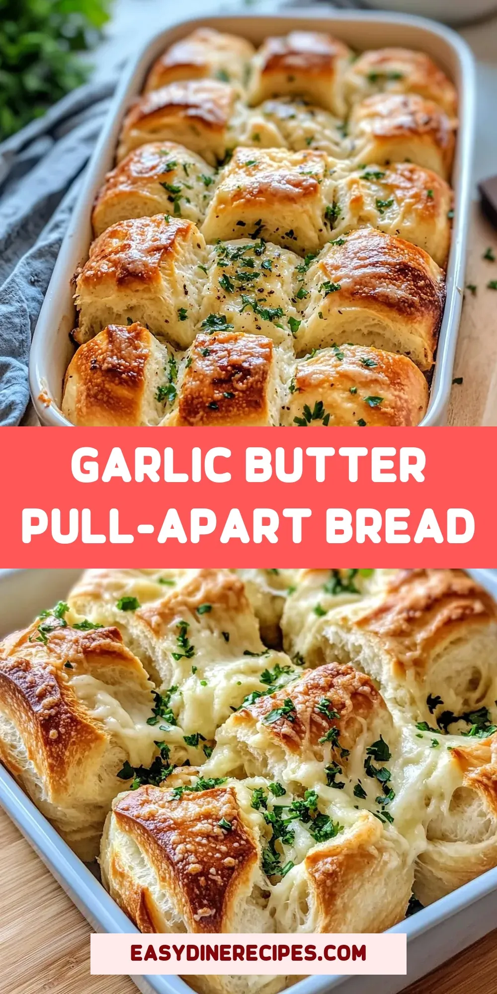 Delicious Garlic Butter Pull-Apart Bread