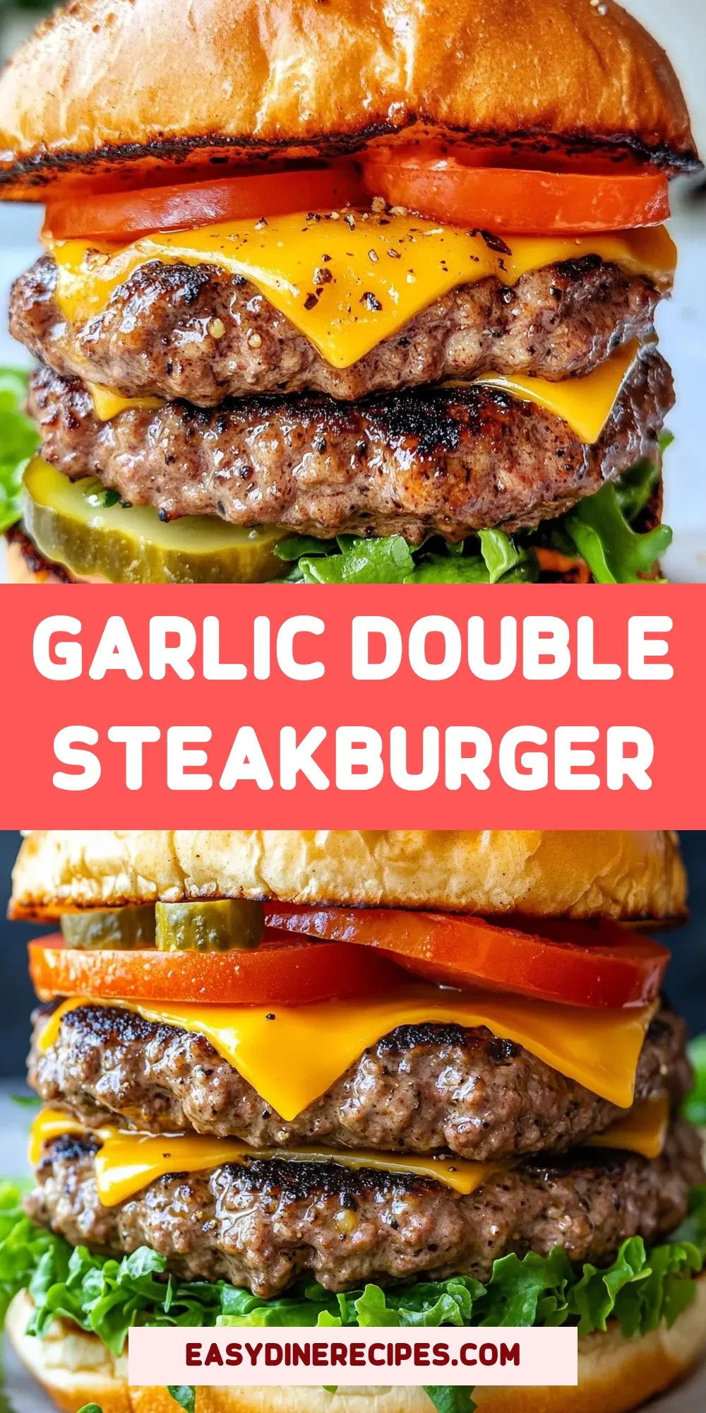 Irresistible Garlic Double Steakburger