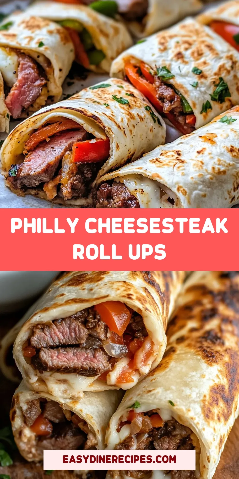 Easy Philly Cheesesteak Roll Ups Recipe