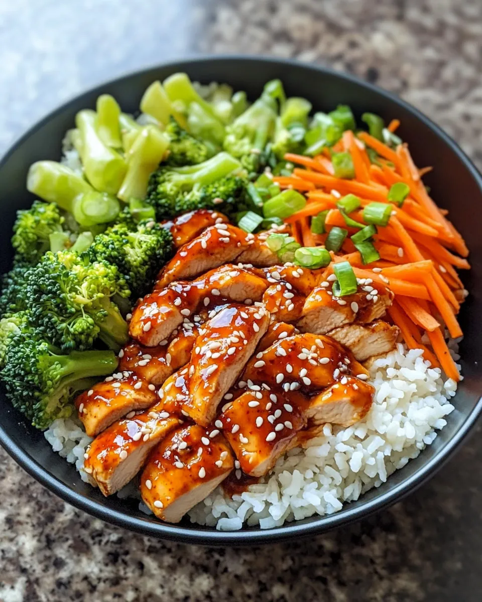 Delicious 15-Minute Spicy Gochujang Chicken Bowls dish photo