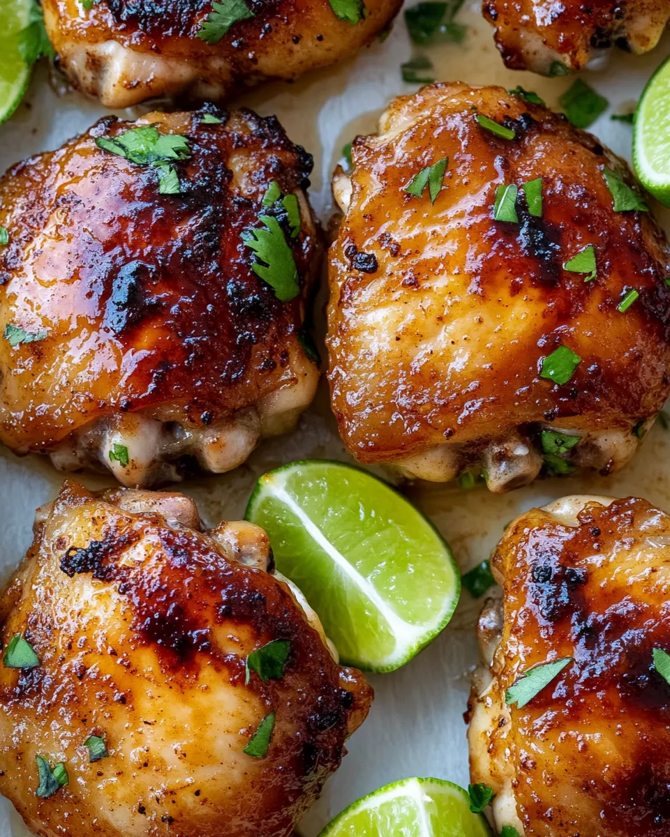 Classic Brown Sugar Lime Chicken Thighs Juicy dish photo