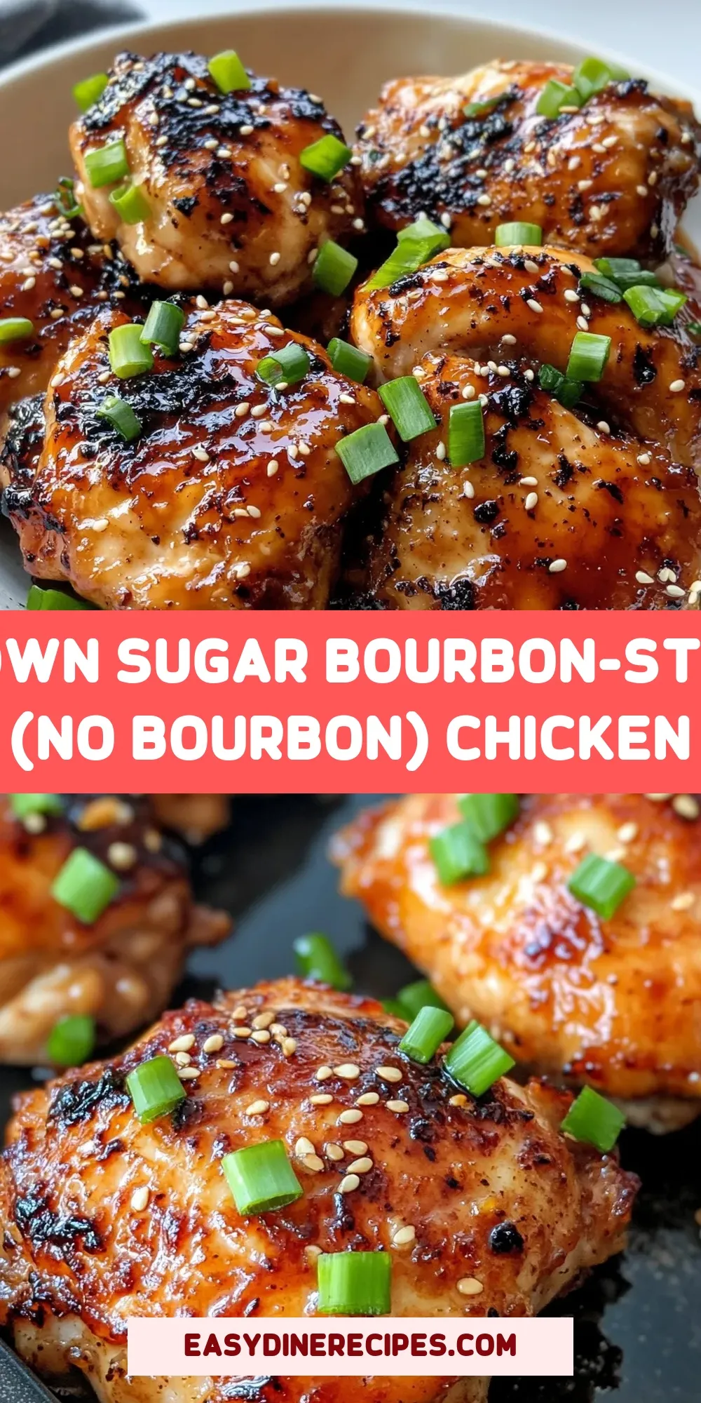 Easy Brown Sugar Bourbon-Style (No Bourbon) Chicken Recipe