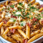 Homemade Bacon Cheeseburger Pasta Bake photo