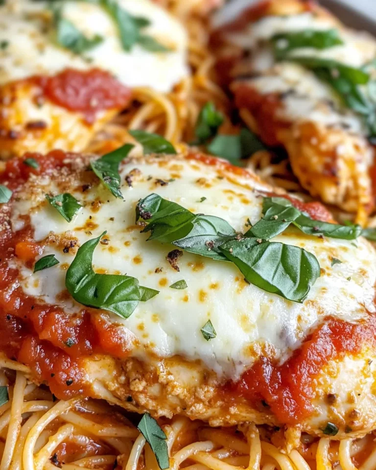 Classic Baked Chicken Parmesan Spaghetti photo