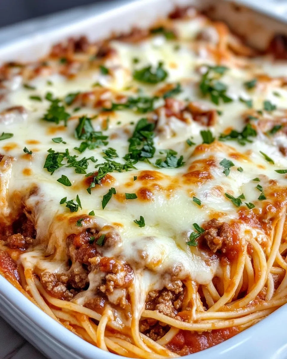 Easy Baked Spaghetti Casserole Supreme recipe photo