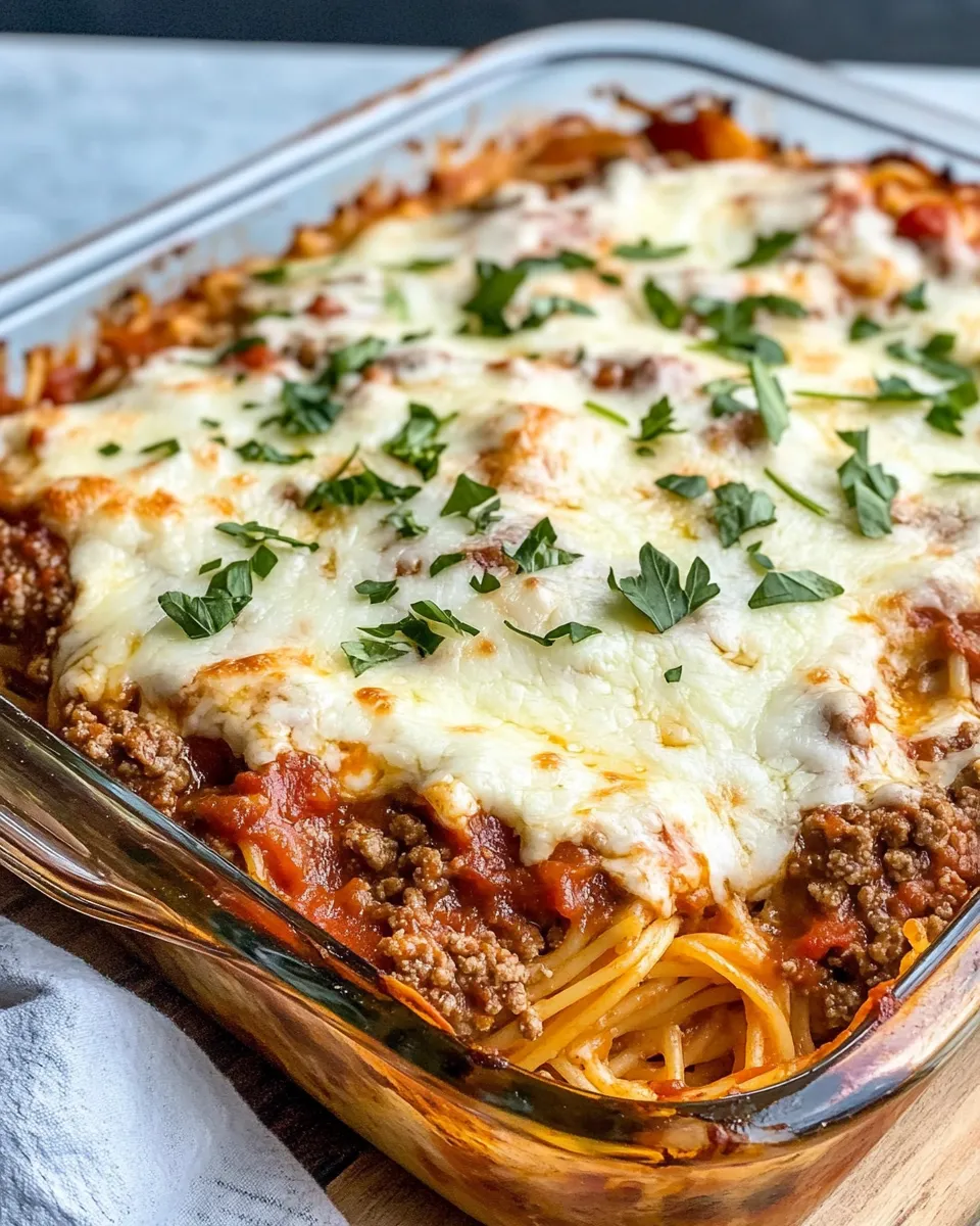 Delicious Baked Spaghetti Casserole Supreme dish photo
