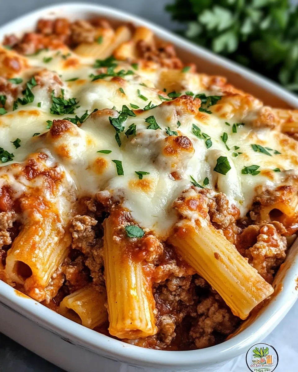 Classic Baked Three-Cheese Ziti Supreme dish photo