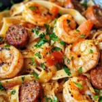 Homemade Cajun Shrimp and Sausage Pasta photo