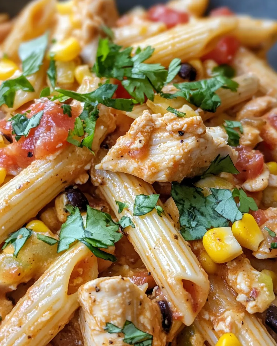 Classic Cheesy Chicken Taco Pasta dish photo
