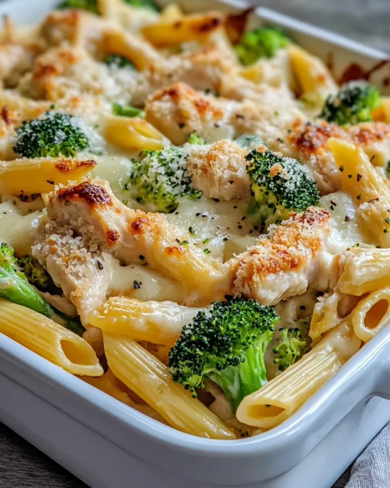Homemade Cheesy Chicken and Broccoli Penne Bake recipe photo