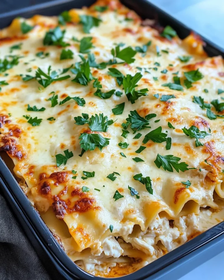 Homemade Chicken Alfredo Lasagna Casserole photo
