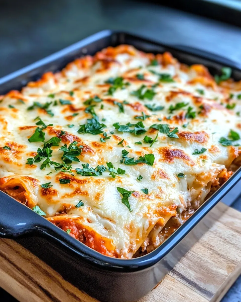 Classic Chicken Alfredo Lasagna Casserole image