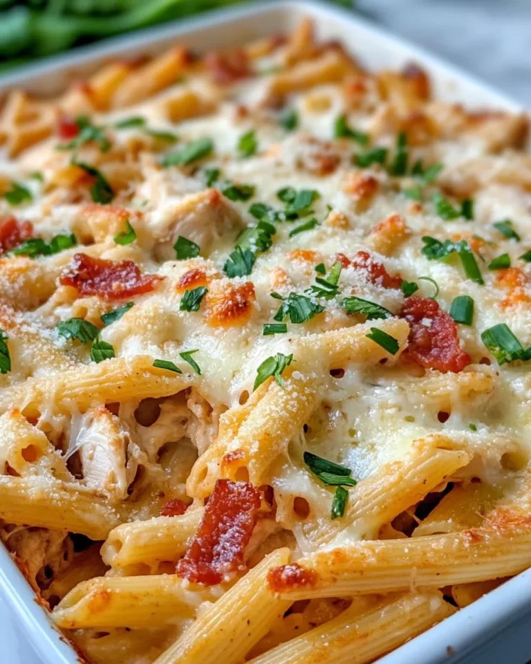 Homemade Chicken Bacon Ranch Penne Bake recipe photo