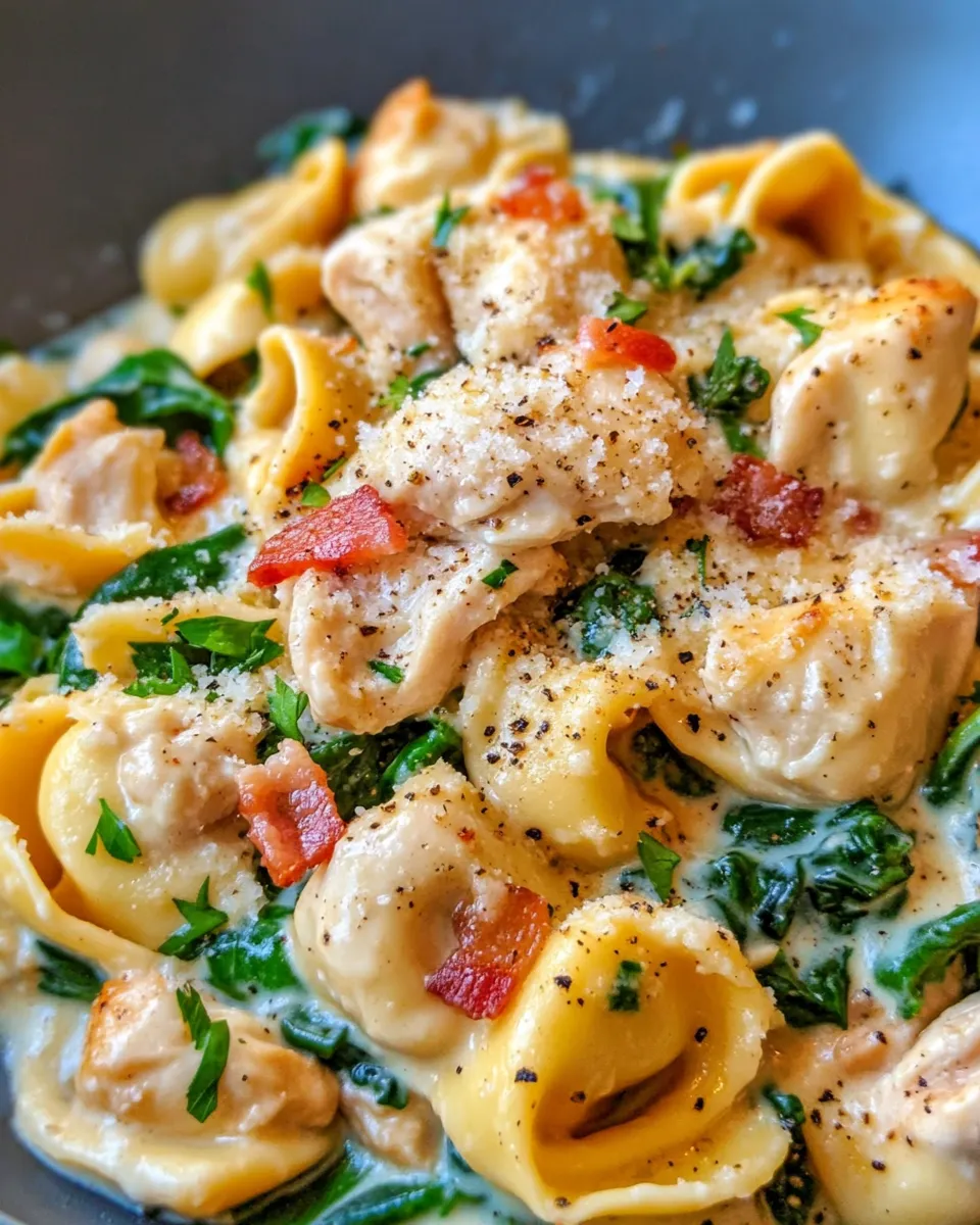 Classic Chicken Bacon Spinach Tortellini image