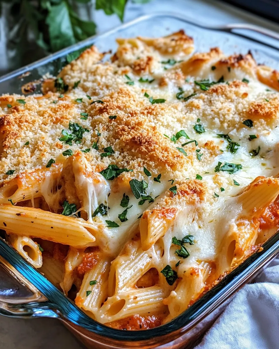 Homemade Chicken Parmesan Alfredo Bake recipe photo