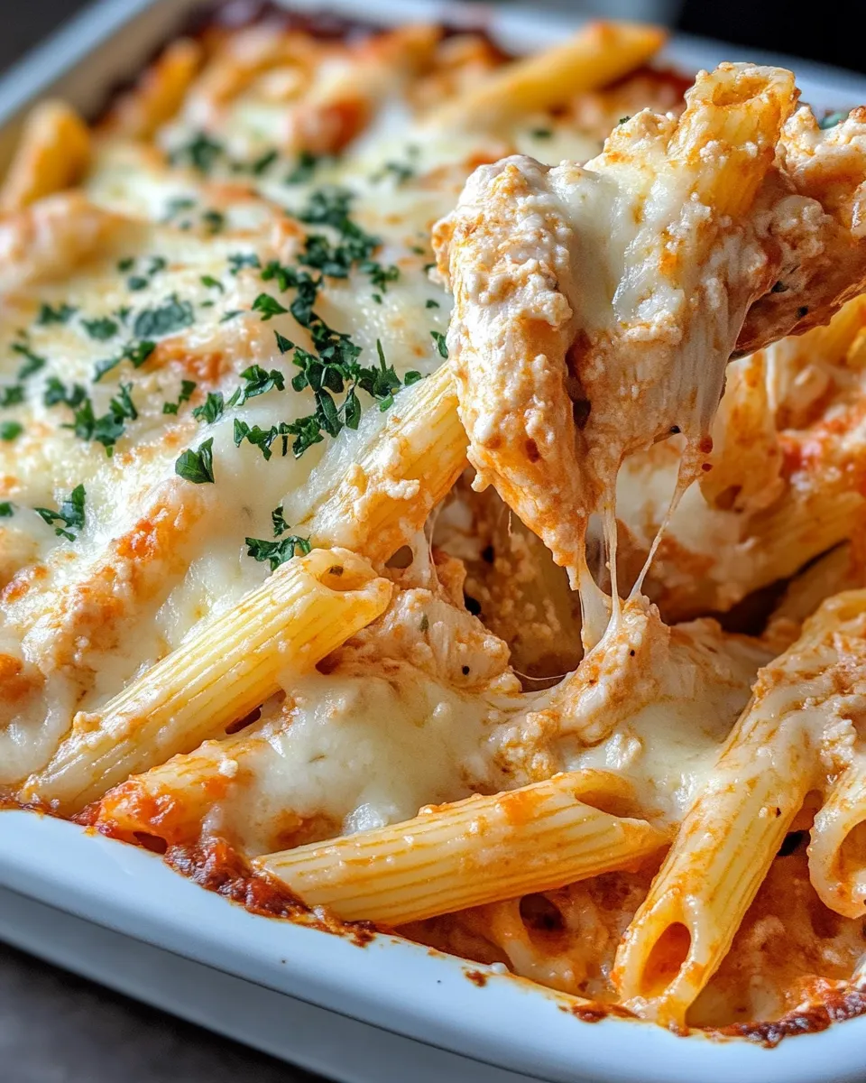 Classic Chicken Parmesan Alfredo Bake dish photo