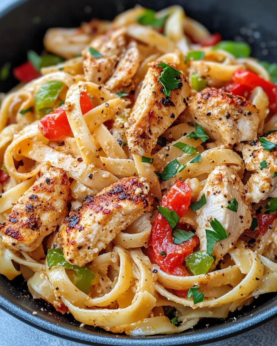 Easy Creamy Cajun Chicken Fettuccine recipe photo