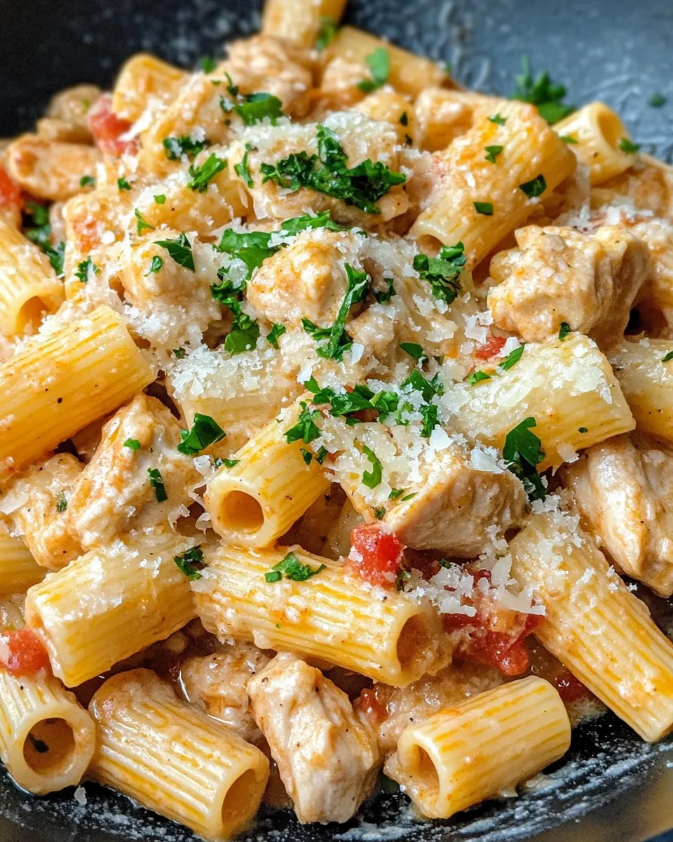 Classic Creamy Cajun Chicken Rigatoni dish photo