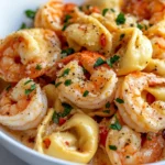 Homemade Creamy Cajun Shrimp Tortellini photo
