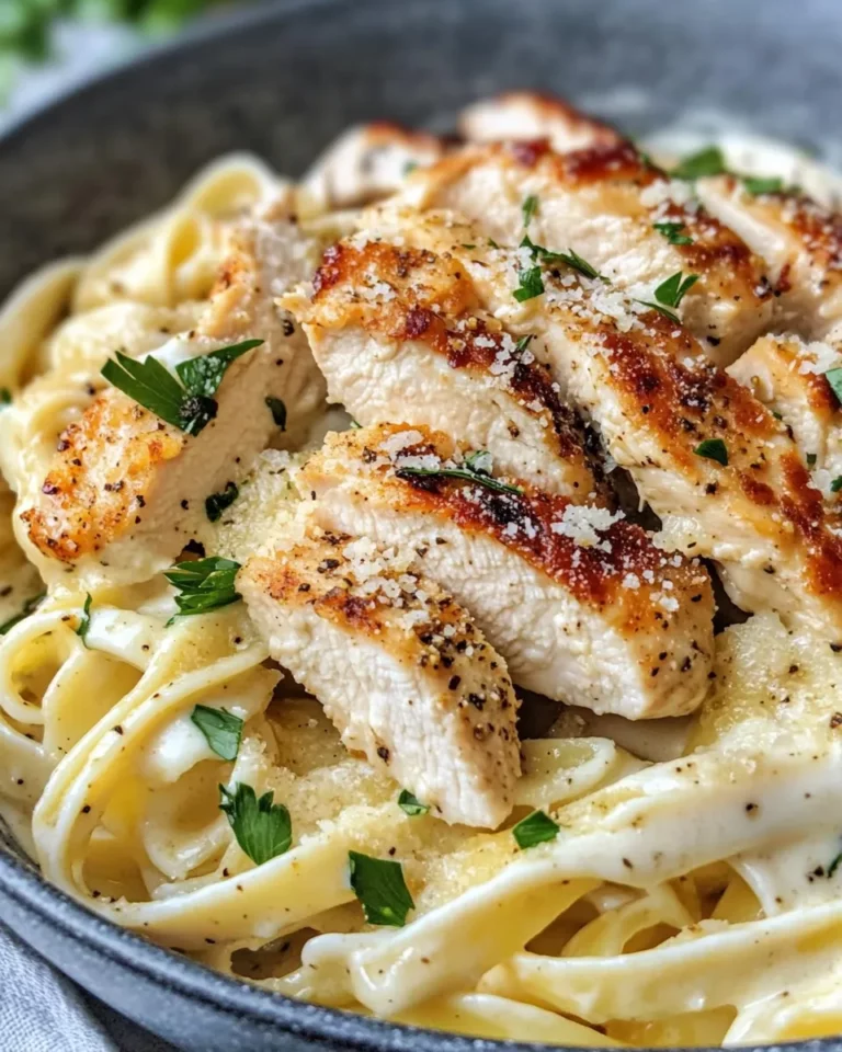 Homemade Creamy Chicken Alfredo Pasta Supreme photo