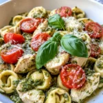 Homemade Creamy Chicken Pesto Tortellini recipe photo